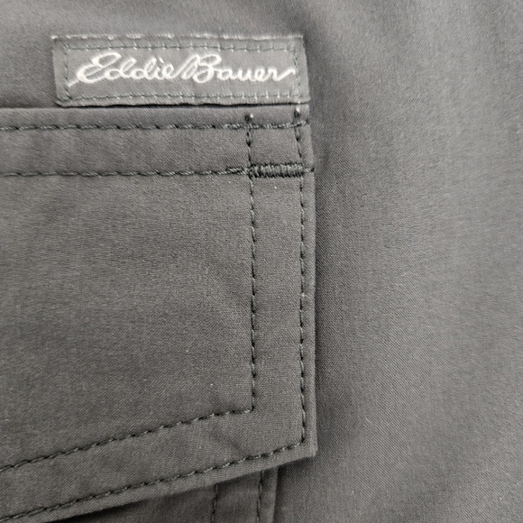 Eddie Bauer Polar Fleece Plaid Lined Pants Gray Straight Leg Petite 14P - Picture 5 of 9